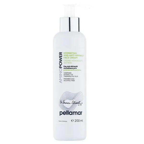 Pellamar Хидратиращ крем против бръчки - Pellamar AminoPower Hydrating and Anti Wrinkle Cream, 200 мл