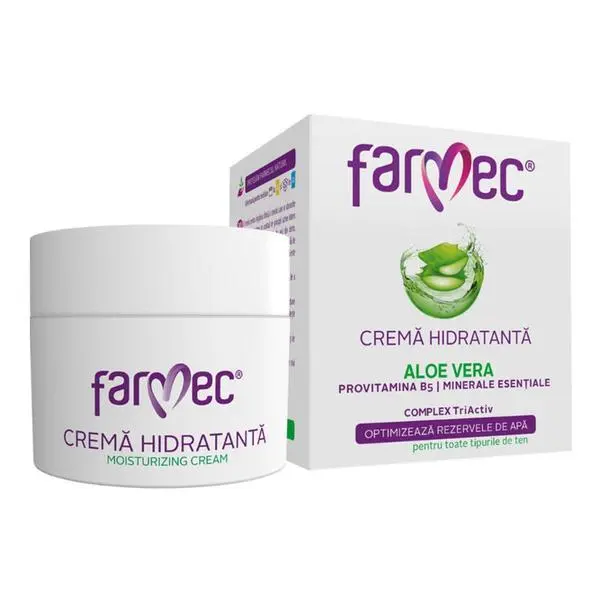 Farmec Хидратиращ крем с алое вера - Farmec Moisturizing Cream, 50 мл