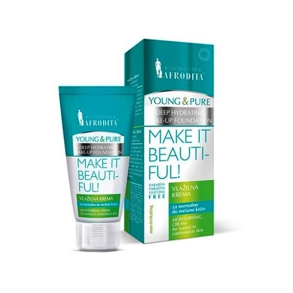Cosmetica Afrodita Хидратиращ крем Young &amp; Pure MOISTURISING CREAM Козметика Afrodita 50 мл
