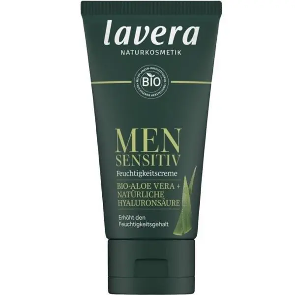 Lavera Хидратиращ крем за мъже с алое вера и био хиалуронова киселина - Lavera Men Sensitive, 50 мл