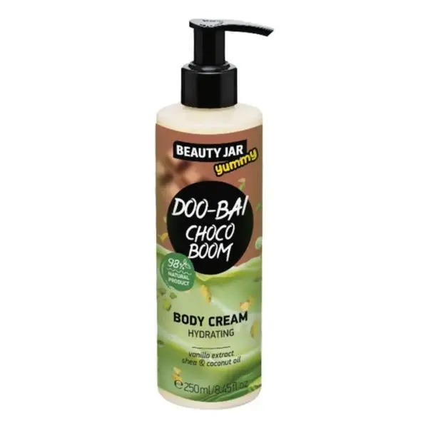 Beauty Jar Хидратиращ крем за тяло - Beauty Jar Yummy Doo-Bai Choco Boom Body Cream, 250 мл