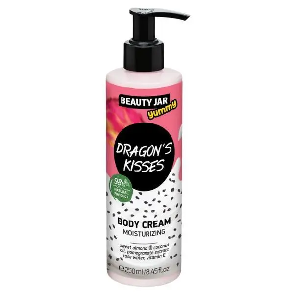 Beauty Jar Хидратиращ крем за тяло - Beauty Jar Yummy Dragon's Kisses Body Cream, 250 мл