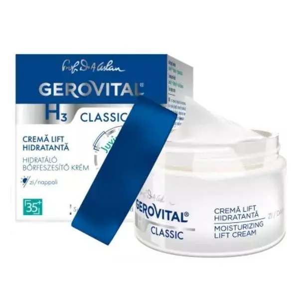 Gerovital Хидратиращ лифтинг дневен крем - Gerovital H3 Classic Moisturizing Lift Cream, 50мл