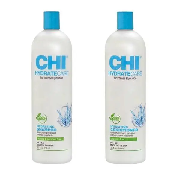 CHI Хидратиращ пакет за суха и увредена коса - CHI HydrateCare Шампоан 739 мл, Балсам 739 мл