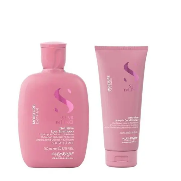 Alfaparf Milano Хидратиращ пакет за суха коса - Alfaparf Milano Semi Di Lino Moisture Nutritive: Шампоан 250 мл, Балсам 200 мл, Маска 200 мл