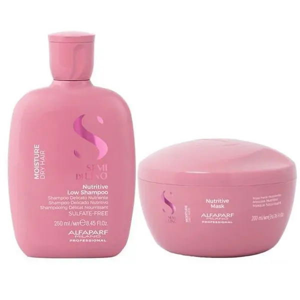 Alfaparf Milano Хидратиращ пакет за суха коса - Alfaparf Milano Semi Di Lino Moisture Nutritive: Шампоан 250 мл, Маска 200 мл