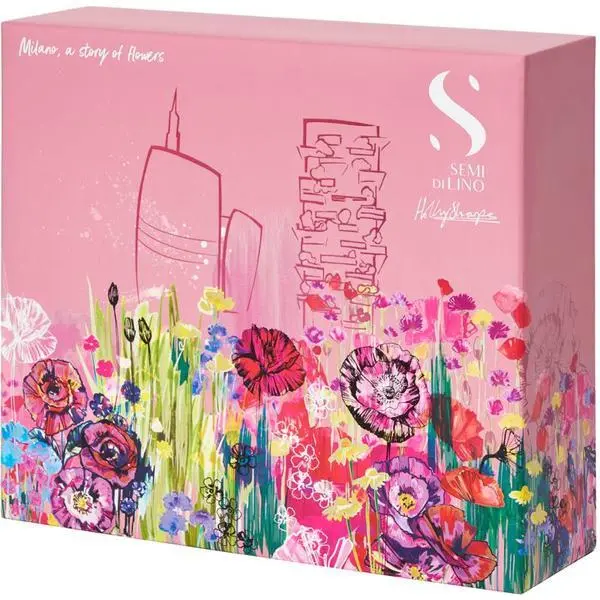 Alfaparf Milano Хидратиращ подаръчен комплект за суха коса - Alfaparf Milano Semi Di Lino Moisture Holiday Kit за суха коса: Шампоан 250 мл, Маска 200 мл, Серум за блясък 15 мл