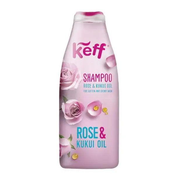 Keff Хидратиращ шампоан - Keff Rose &amp; Kukui Oil, 500 мл