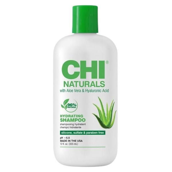 CHI Хидратиращ шампоан с алое вера и хиалуронова киселина - CHI Naturals Hydrating Shampoo, 355 мл