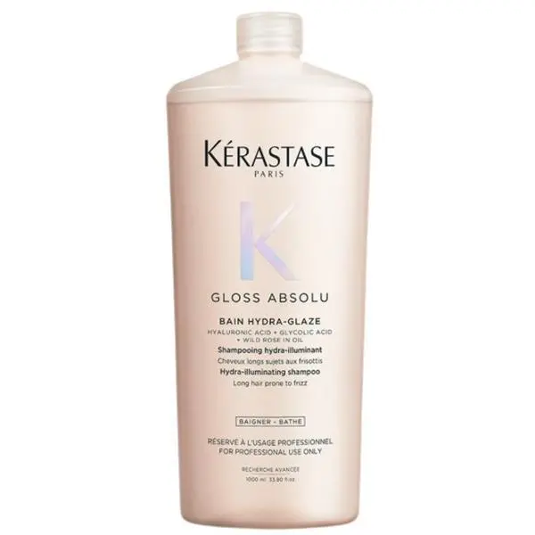 Kerastase Хидратиращ шампоан за блясък и против накъдряне - Kerastase Gloss Absolu Bain Hydra-Glaze, 1000 мл