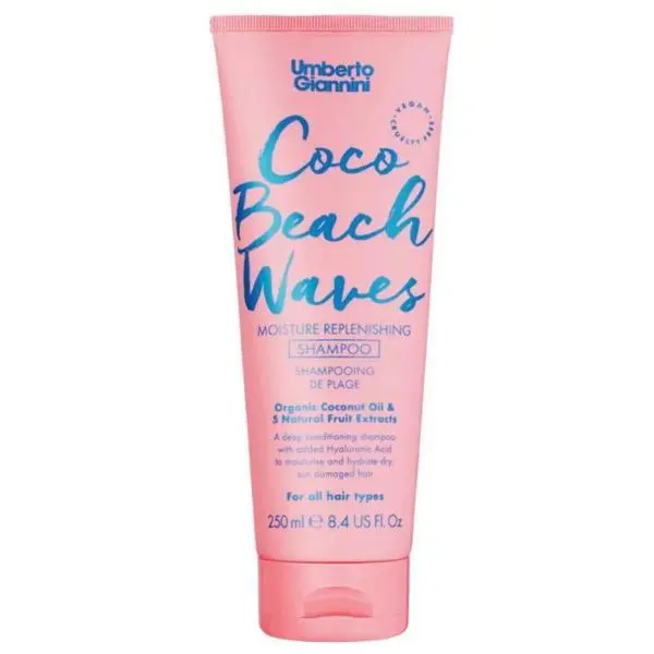 Umberto Giannini Хидратиращ шампоан за разхлабени къдрици - Umberto Giannini Coco Beach Waves Shampoo, 250 мл
