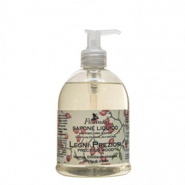 La Dispensa Хидратиращ течен сапун с скъпоценно дърво и масло от жожоба La Dispensa, 500 мл