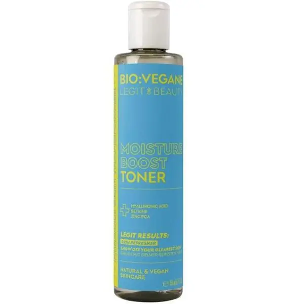 Bio:Vegane Хидратиращ тоник с хиалуронова киселина и цинк - Bio:Vegane Legit Beauty Moisture Boost Toner, 150 мл