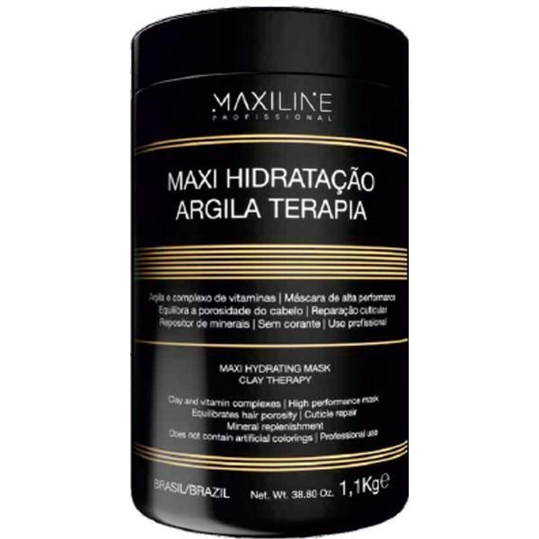 Maxiline Profissional Хидратираща маска с глина - Maxiline Profissional Maxi Hydrating Mask Clay Therapy, 1100 гр