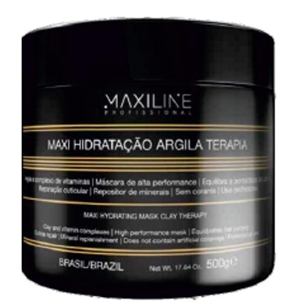 Maxiline Profissional Хидратираща маска с глина - Maxiline Profissional Maxi Hydrating Mask Clay Therapy, 500 гр