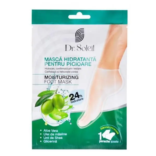 Dr. Soleil Хидратираща маска за крака** - Dr. Soleil Moisturizing Foot Mask, 1 чифт