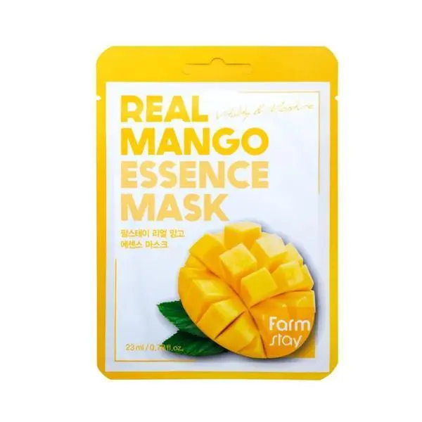 Farm Stay Хидратираща маска за лице с есенция от манго - FarmStay Real Mango Essence Mask, 23 мл