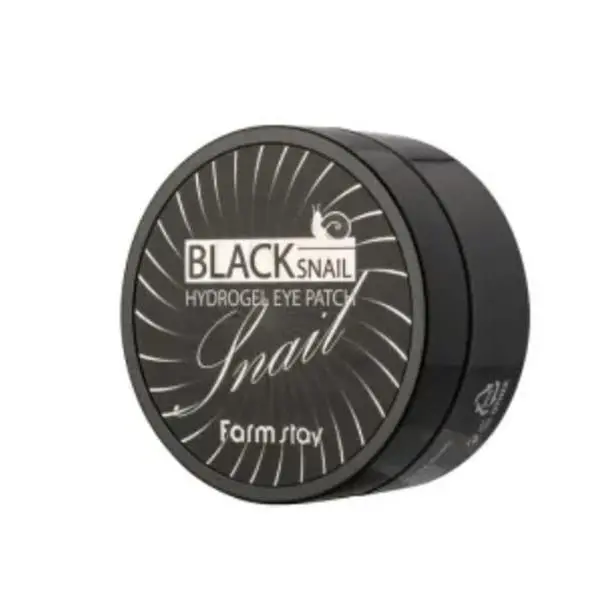 Farm Stay Хидратиращи лепенки за очи с екстракт от черен охлюв - FarmStay Black Snail Hydrogel Eye Patch, 90 гр