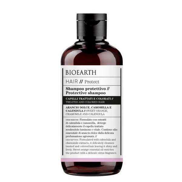Bioearth Химически третиран био протективен шампоан за коса Bioearth 250 мл
