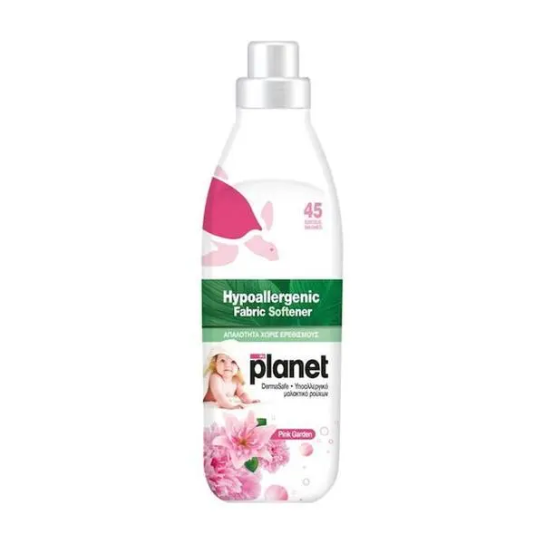 My Planet Хипоалергенен концентриран омекотител за тъкани - My Planet Pink Garden, 45 пранета, 1000 мл