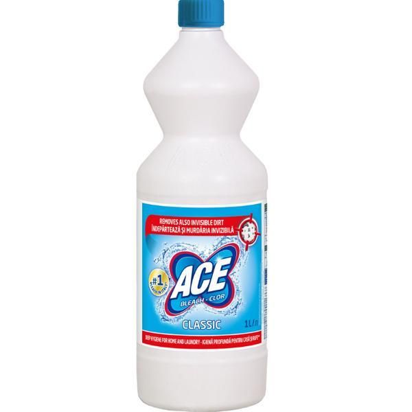 Ace Хлорна белина за дрехи и домакинство Classic Bleach - ACE Bleach-Chlor Classic, 1000 мл