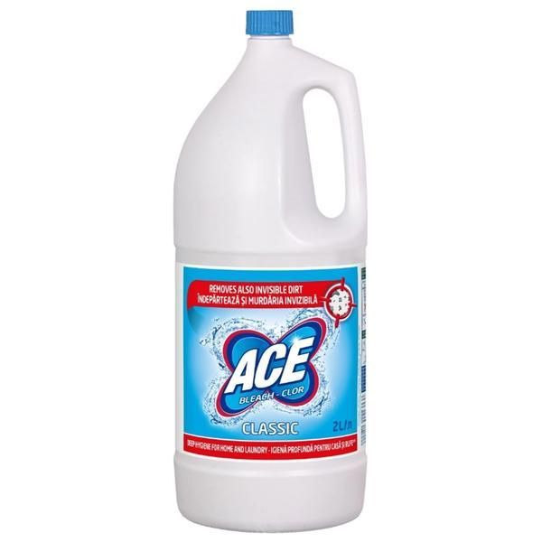 Ace Хлорна белина за дрехи и домакинство Classic Bleach - ACE Bleach-Chlor Classic, 2000 мл