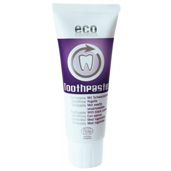 Eco Cosmetics Хомеопатична паста за зъби с черен кимион без флуор Eco Cosmetics, 75 мл