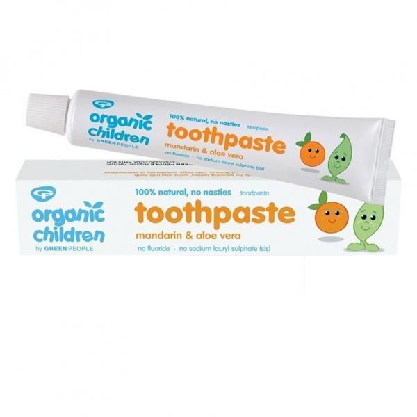 Green People Хомеопатична паста за зъби с мандарини за бебета Green People, 50 мл