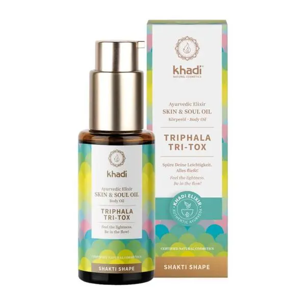 Khadi Индийско масло за тяло Triphala Tri-tox Shakti Shape Khadi, 50 мл