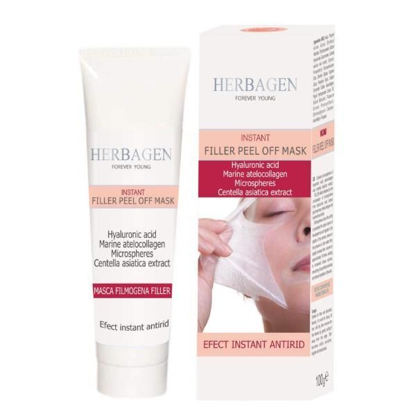 Herbagen Инстантна маска за лице с филмогенен пълнител - Herbagen Instant Filler Pell Off Mask, 100 гр