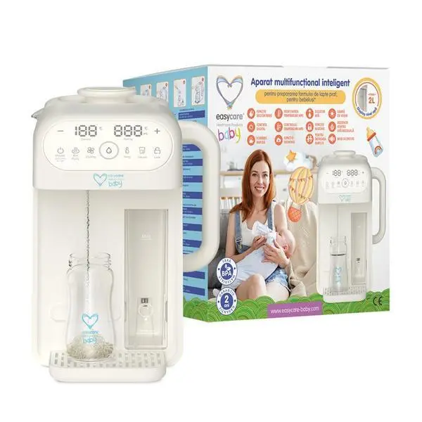 Easy Care Baby Интелигентно многофункционално устройство за приготвяне на мляко на прах - EasyCare Baby, цифрово управление, 1 бр