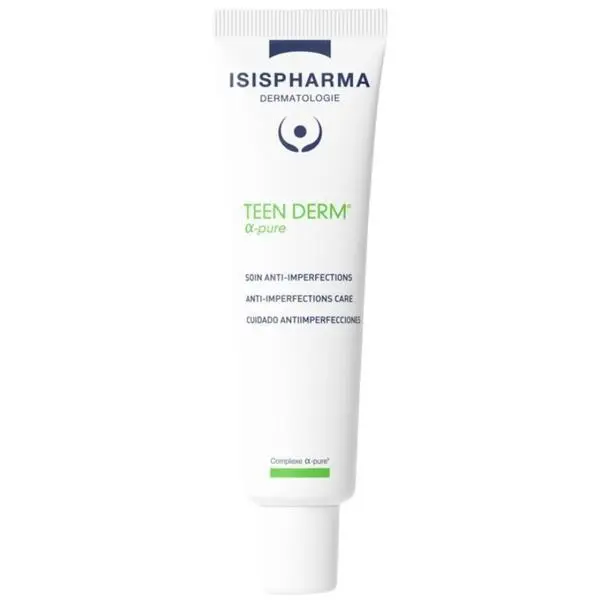 Isispharma Интензивен гел-крем против несъвършенства за тежко акне - Isispharma Teen Derm Alpha-Pure, 30 мл