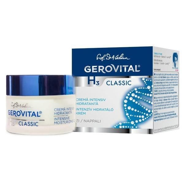 Gerovital Интензивен хидратиращ крем - Gerovital H3 Classic Intensive Moisturizing Cream, 50мл