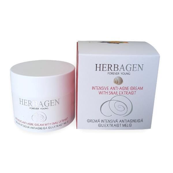 Herbagen Интензивен крем против акне с екстракт от охлюв Herbagen, 50г