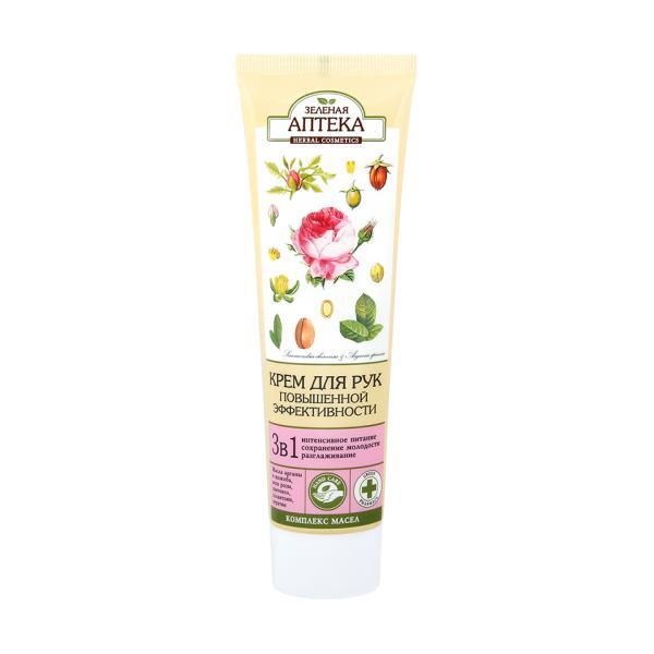 Zelenaya Apteka Интензивен крем за ръце 3 в 1 - Подхранване, Подмладяване, Омекотяване, Zelenaya Apteka, 100 мл