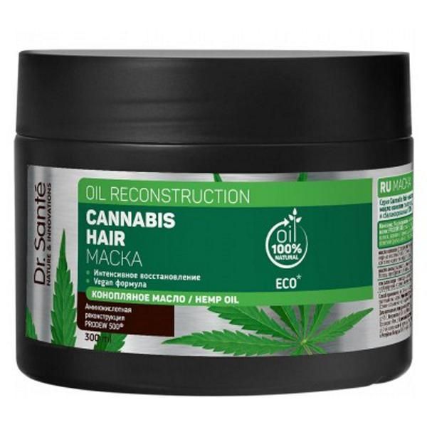 Dr. Sante Интензивна реконструктивна маска за увредена коса с конопено масло Dr. Sante, 300 мл