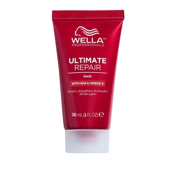 Wella Professionals Интензивна възстановяваща маска с AHA и Омега 9 за увредена коса - Wella Professionals Ultimate Repair Mask, 30 мл