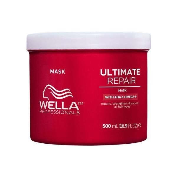 Wella Professionals Интензивна възстановяваща маска с AHA и Омега 9 за увредена коса - Wella Professionals Ultimate Repair Mask, 500 мл