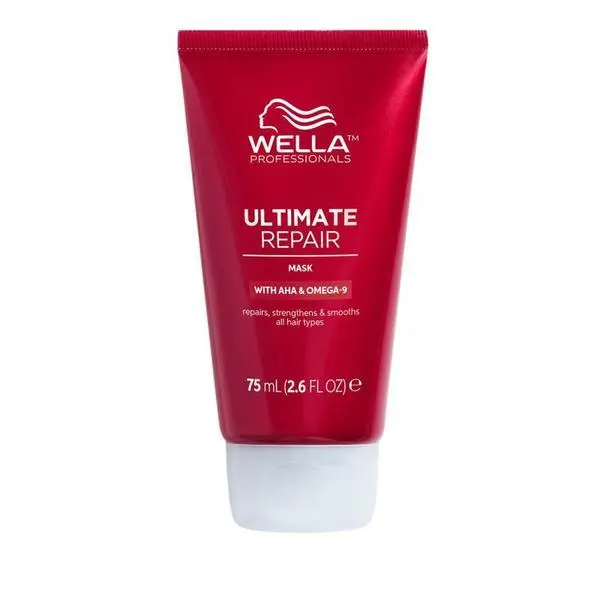 Wella Professionals Интензивна възстановяваща маска с AHA и Омега 9 за увредена коса - Wella Professionals Ultimate Repair Mask Travel Size, 30 мл