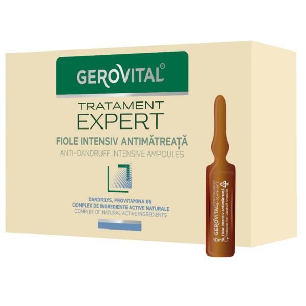 Gerovital Интензивни ампули против пърхот Gerovital Treatment Expert, 10 ампули х 10 мл