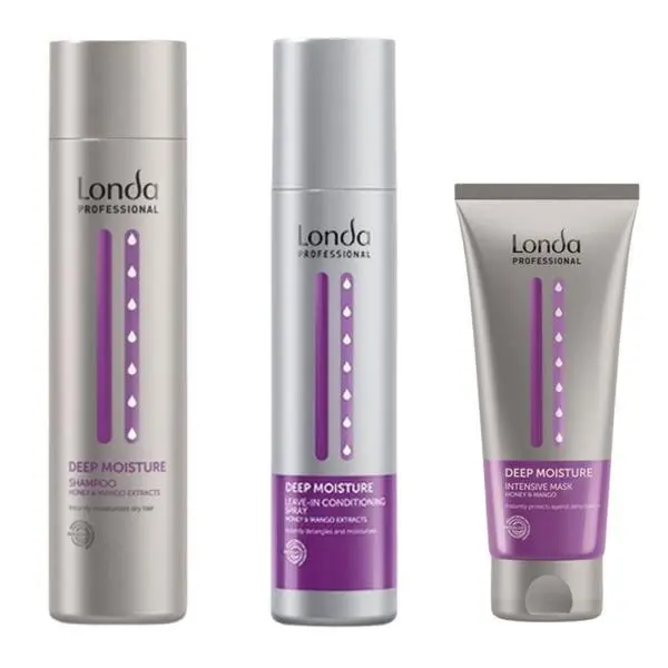 Londa Professional Интензивно хидратиращ пакет - Londa Professional Deep Moisture: Шампоан 250 мл, Маска 200 мл, Балсам без отмиване 250 мл