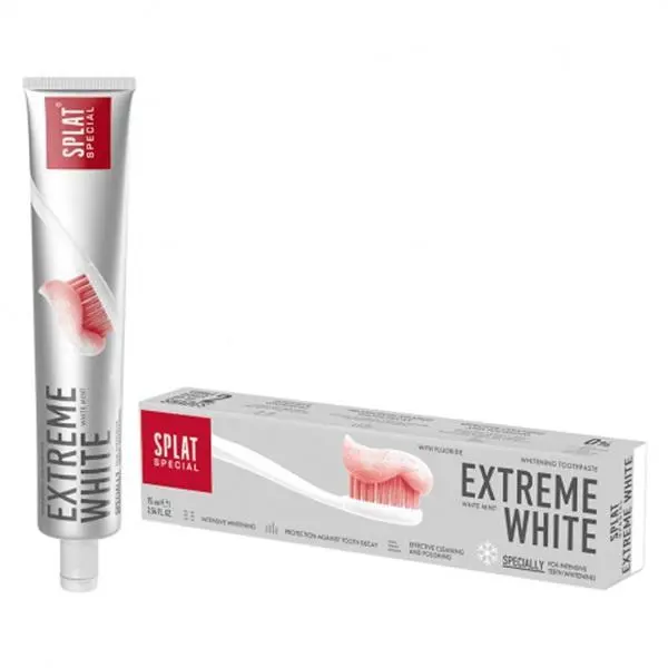 Splat Интензивно избелваща паста за зъби - Splat Special Extreme White Whitening Toothpaste, 75 мл