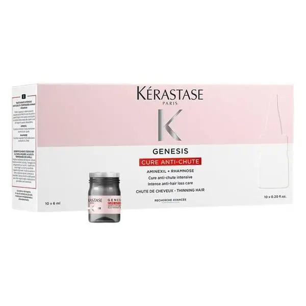 Kerastase Интензивно лечение против косопад - Kerastase Genesis Cure Anti-Chute с Аминексил и Рамноза, 10 x 6 мл
