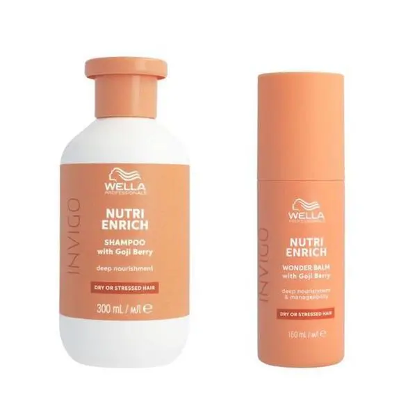 Wella Professionals Интензивно подхранващ пакет за суха и увредена коса - Wella Professionals Invigo Nutri-Enrich: Шампоан 300 мл, Балсам 150 мл