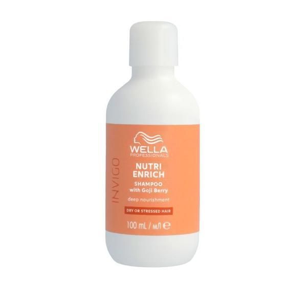 Wella Professionals Интензивно подхранващ шампоан за суха и увредена коса - Wella Professionals Invigo Nutri-Enrich, Travel Size, версия 2023, 100 мл