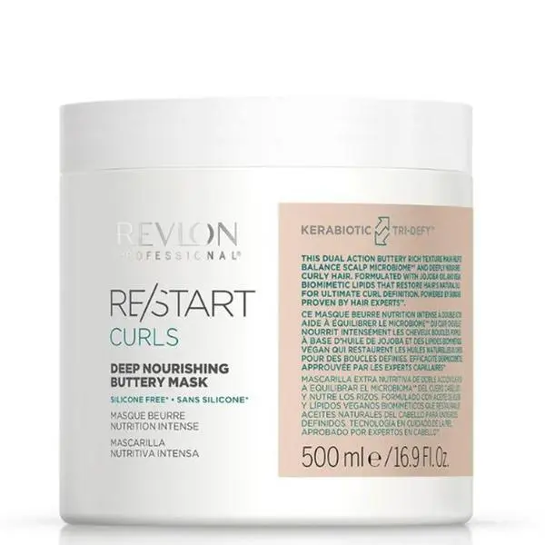 Revlon Professional Интензивно подхранваща маска за къдрава и вълниста коса - Revlon Professional Re/Start Curls Deep Nourishing Buttery Mask, 500 мл