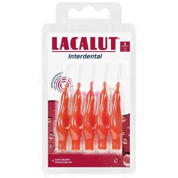 Lacalut Интердентални четки S 2.4 мм, Червени - Lacalut, 5 бр