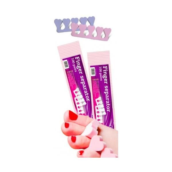 Beautyfor Интердигитален разделител за педикюр - Beautyfor Toe Separators, 100 двойки
