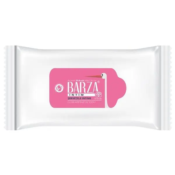 Barza Интимни кърпички със сода за хляб Barza, 20 броя