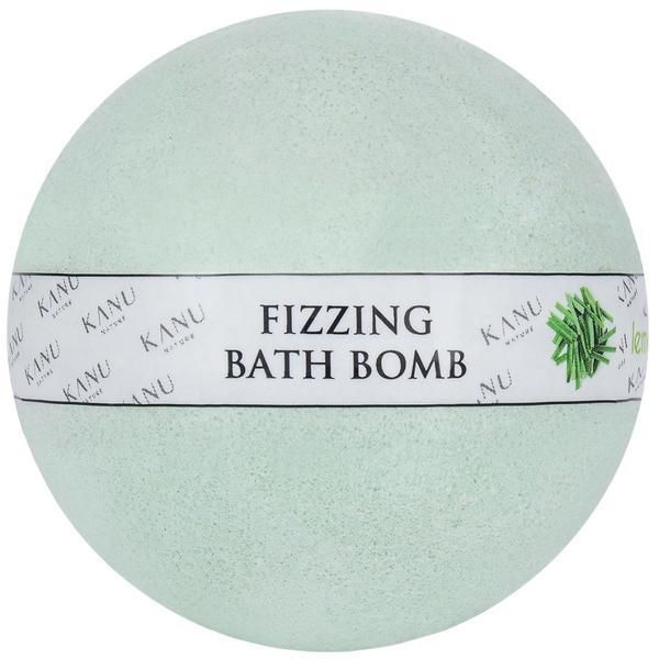 Kanu Nature Искряща топка за баня с лимон - KANU Nature Fizzing Bath Bomb Lemongrass, 160 гр